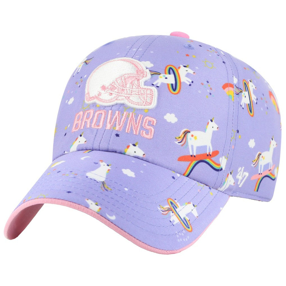 NFL Cleveland Browns '47 Girls Preschool Unicorn Clean Up Adjustable Hat