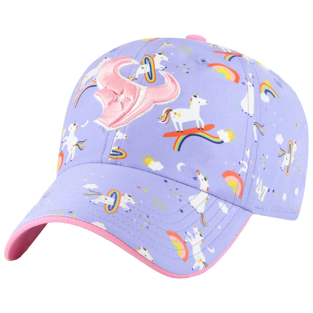NFL Houston Texans '47 Girls Preschool Unicorn Clean Up Adjustable Hat