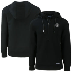 Houston Astros Cutter & Buck Roam Eco Recycled Half-Zip Pullover Hoodie - Black
