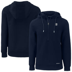 Detroit Tigers Cutter & Buck Roam Eco Recycled Half-Zip Pullover Hoodie - Navy