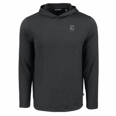 Kansas City Royals Cutter & Buck Coastline Epic Comfort Eco Recycled Long Sleeve Hoodie T-Shirt - Black