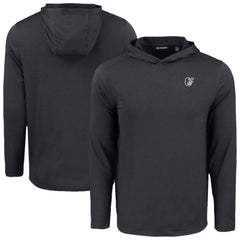 Baltimore Orioles Cutter & Buck Coastline Epic Comfort Eco Recycled Long Sleeve Hoodie T-Shirt - Black