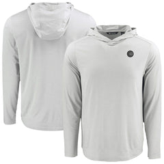 Chicago Cubs Cutter & Buck Coastline Epic Comfort Eco Recycled Long Sleeve Hoodie T-Shirt - Gray