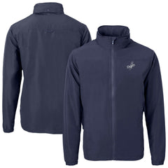 Los Angeles Dodgers Cutter & Buck Charter Eco Recycled Full-Zip Hoodie Jacket - Navy