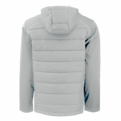 Milwaukee Brewers Cutter & Buck Evoke Hybrid Eco Softshell Recycled Full-Zip Hooded Jacket - Gray