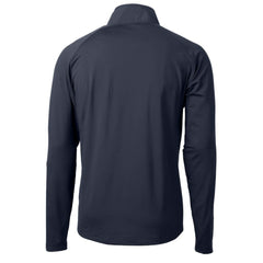 Philadelphia Phillies Cutter & Buck Adapt Eco Hybrid Raglan DryTec Quarter-Zip Jacket - Navy