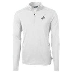 Los Angeles Dodgers Cutter & Buck Virtue Eco Pique Quarter-Zip Jacket - White