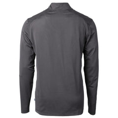 San Diego Padres Cutter & Buck Virtue Eco Pique Micro Stripe Quarter-Zip Jacket - Black