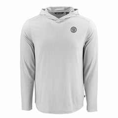 Milwaukee Brewers Cutter & Buck Coastline Epic Comfort Eco Recycled Hoodie T-Shirt - Gray