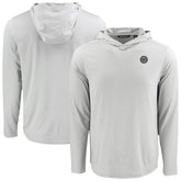 Washington Nationals Cutter & Buck Coastline Epic Comfort Eco Recycled Long Sleeve Hoodie T-Shirt - Gray