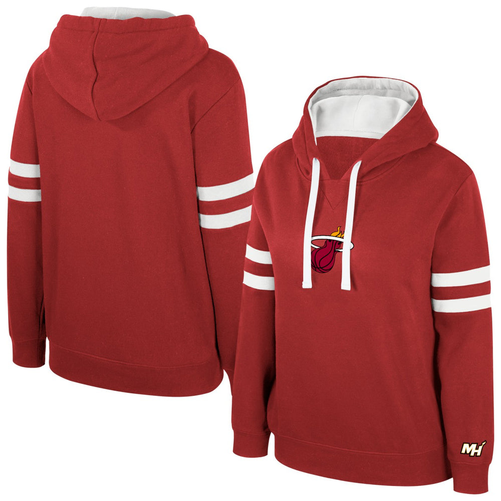 Miami Heat Stadium Essentials Women's Road Game Pullover Hoodie - Dark Red outlet