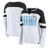 Utah Mammoth Fanatics Women's Frozen Notch Neck Bi-Blend Long Sleeve T-Shirt