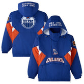 Edmonton Oilers OVO x Starter Half-Zip Hooded Jacket