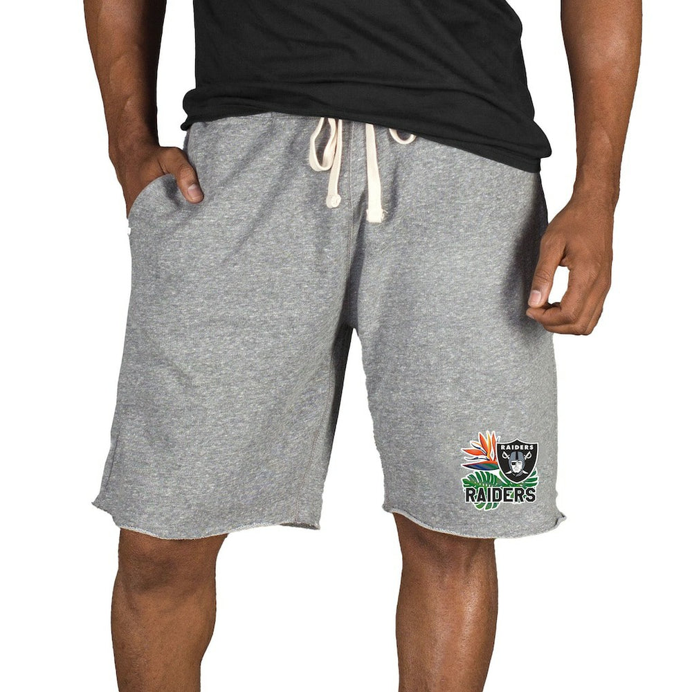 NFL Las Vegas Raiders Concepts Sport Mainstream Tri-Blend Shorts