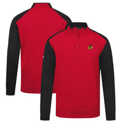Chicago Blackhawks Levelwear Bayou Insignia Core Quarter-Zip Pullover Top
