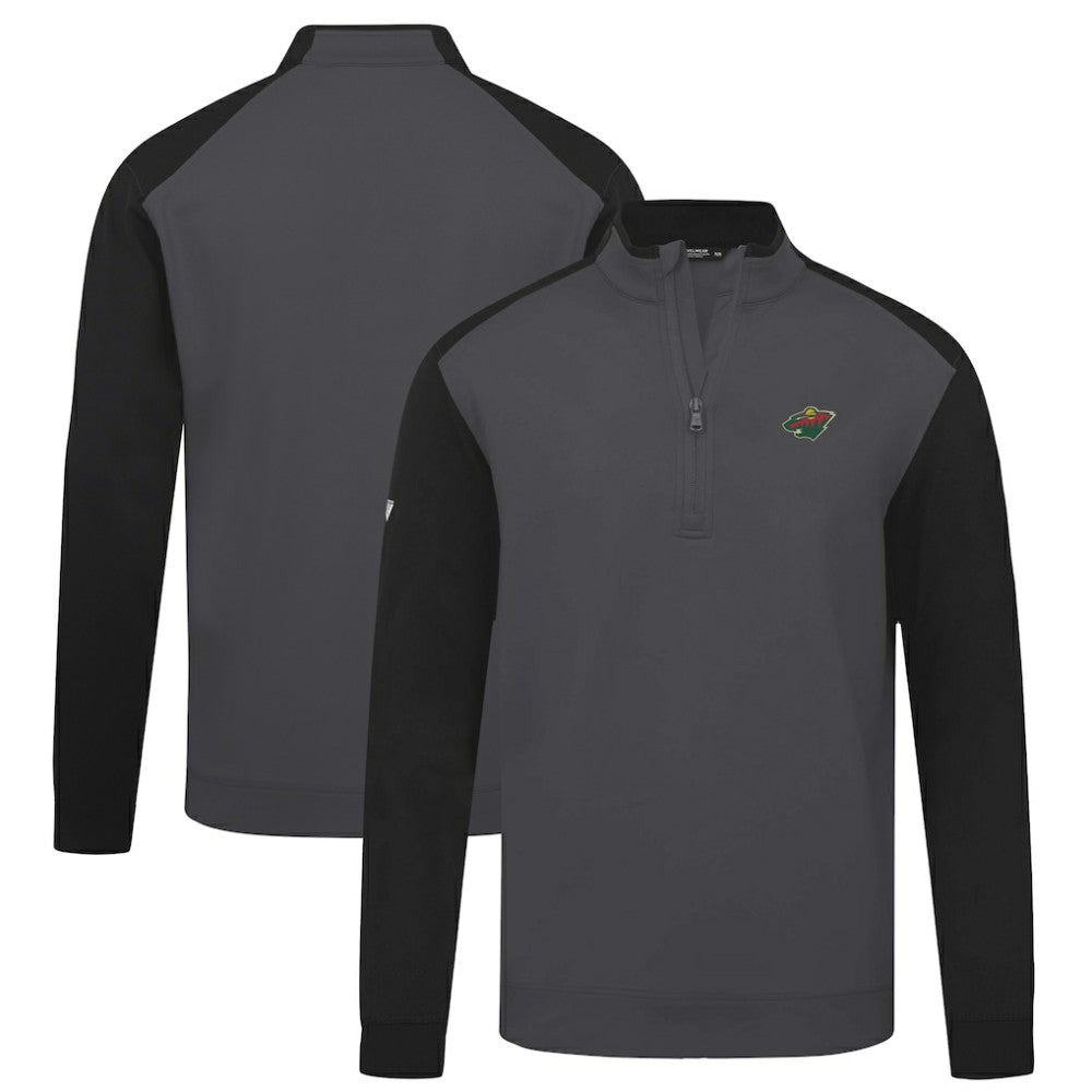 Minnesota Wild Levelwear Bayou Insignia Core Quarter-Zip Pullover Top