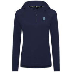 Seattle Kraken Levelwear Women's Raven Insignia Core Quarter-Zip Jacket