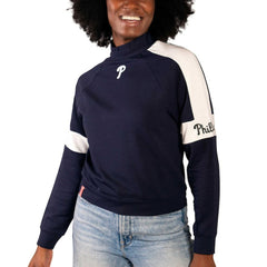 Philadelphia Phillies Lusso Women's Monica Pullover Sweatshirt - Navy