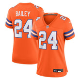 NFL Denver Broncos Champ Bailey Women's Mile High Collection 1977 Throwback Retired Player Game Jersey