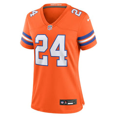 NFL Denver Broncos Champ Bailey Women's Mile High Collection 1977 Throwback Retired Player Game Jersey