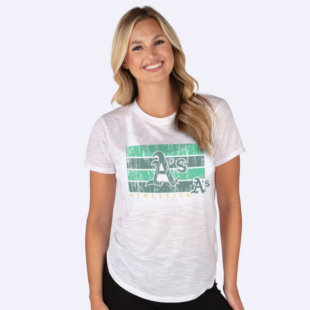 Oakland Athletics Concepts Sport Women's Infuse Knit Top - White
