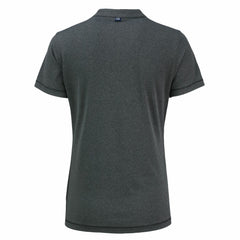 Houston Astros Cutter & Buck Women's Forge Stretch Blade DryTec V-Neck Polo - Heather Black