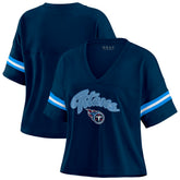 NFL Tennessee Titans WEAR by Erin Andrews Women's Plus Size Color Block Boxy T-Shirt