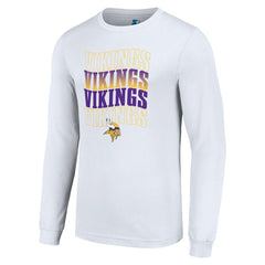 NFL Minnesota Vikings Starter Team Name Graphic Long Sleeve T-Shirt