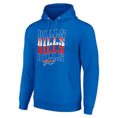 NFL Buffalo Bills Starter Four Team Name Logo Fleece Pullover Hoodie