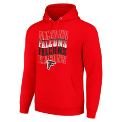 NFL Atlanta Falcons Starter Four Team Name Logo Fleece Pullover Hoodie