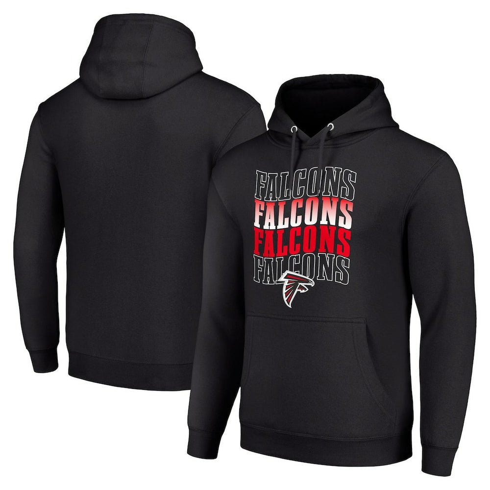 NFL Atlanta Falcons Starter Four Team Name Logo Fleece Pullover Hoodie