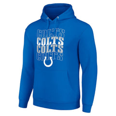 NFL Indianapolis Colts Starter Four Team Name Logo Fleece Pullover Hoodie