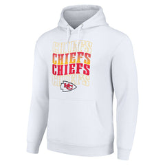 NFL Kansas City Chiefs Starter Four Team Name Logo Fleece Pullover Hoodie