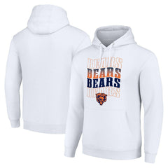 NFL Chicago Bears Starter Four Team Name Logo Fleece Pullover Hoodie