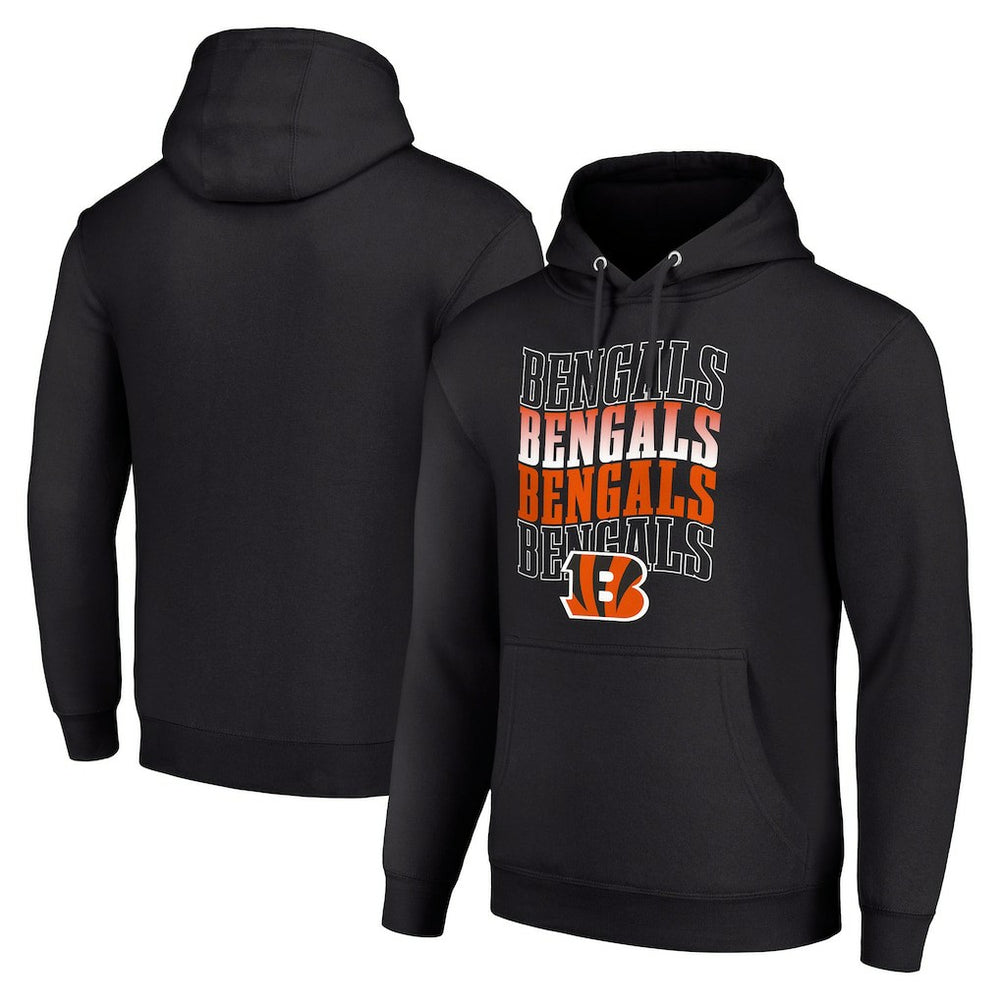NFL Cincinnati Bengals Starter Four Team Name Logo Fleece Pullover Hoodie