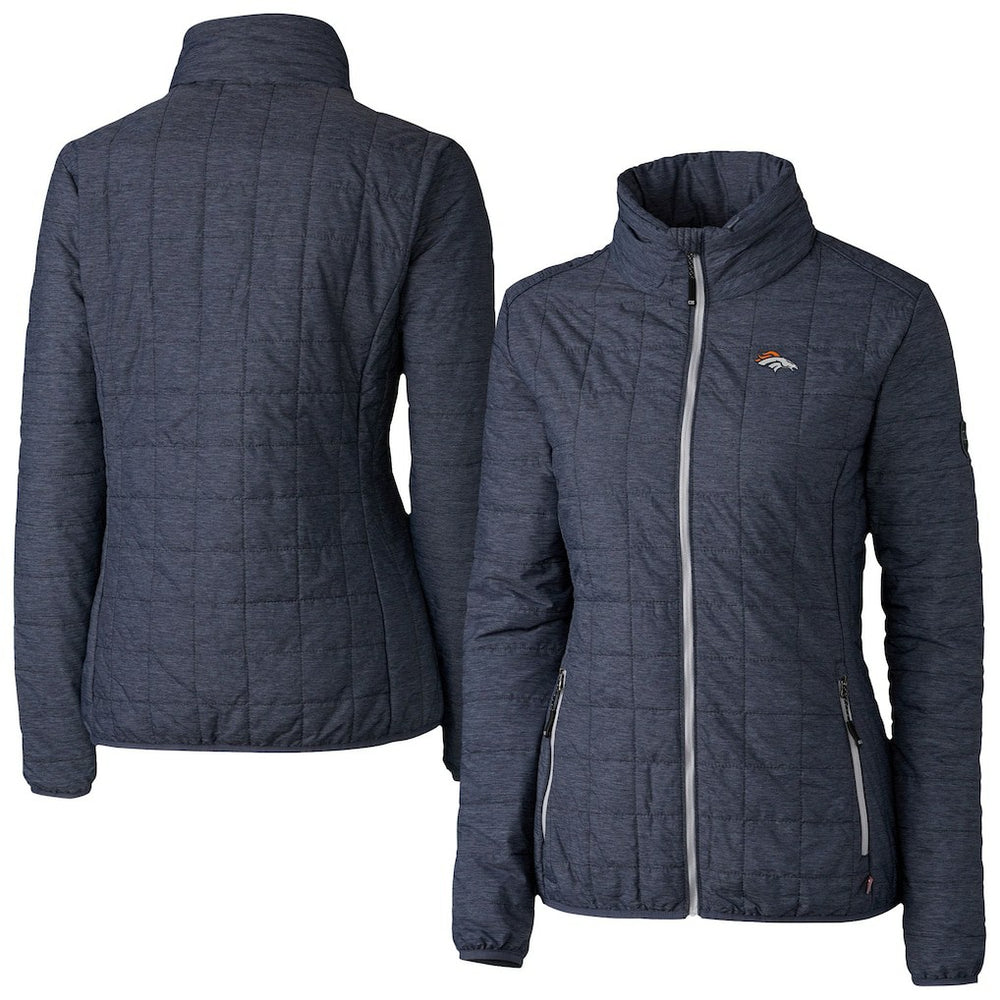 NFL Denver Broncos Cutter & Buck Women's Rainier PrimaLoft Eco Insulated Full-Zip Puffer Jacket