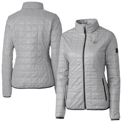 NFL Green Bay Packers Cutter & Buck Women's Rainier PrimaLoft Eco Insulated Full-Zip Puffer Jacket