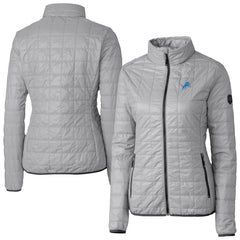 NFL Detroit Lions Cutter & Buck Women's Rainier PrimaLoft Eco Insulated Full-Zip Puffer Jacket