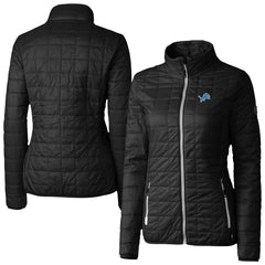 NFL Detroit Lions Cutter & Buck Women's Rainier PrimaLoft Eco Insulated Full-Zip Puffer Jacket