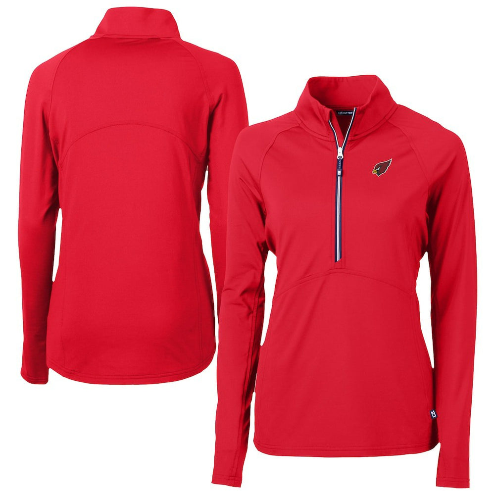 NFL Arizona Cardinals Cutter & Buck Women's Adapt Eco Knit Stretch Recycled Half-Zip Pullover Top