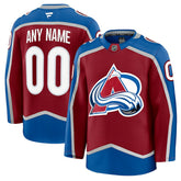 Colorado Avalanche Fanatics Home Premium Custom Jersey