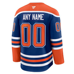 Edmonton Oilers Fanatics Home Premium Custom Jersey