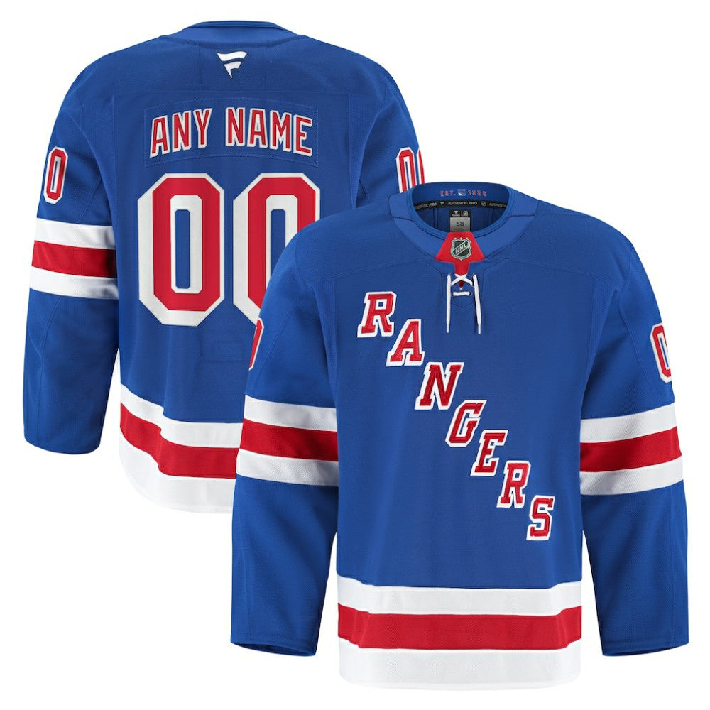 New York Rangers Fanatics Home Authentic Pro Custom Jersey