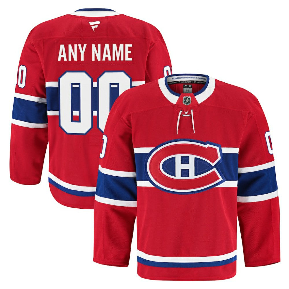 Montreal Canadiens Fanatics Home Authentic Pro Custom Jersey