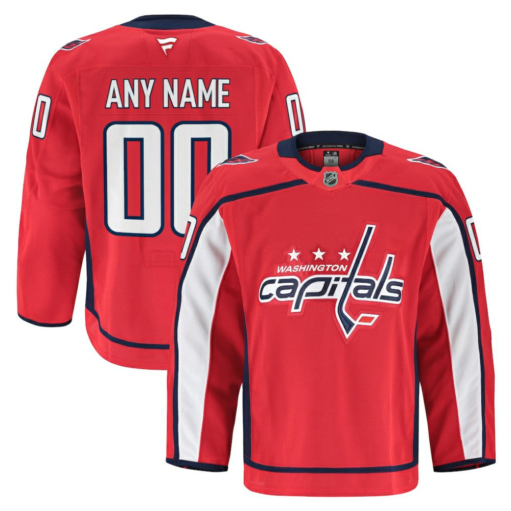 Washington Capitals Fanatics Home Authentic Pro Custom Jersey