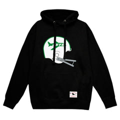 NFL New York Jets Helmet Logo Vintage Pullover Hoodie