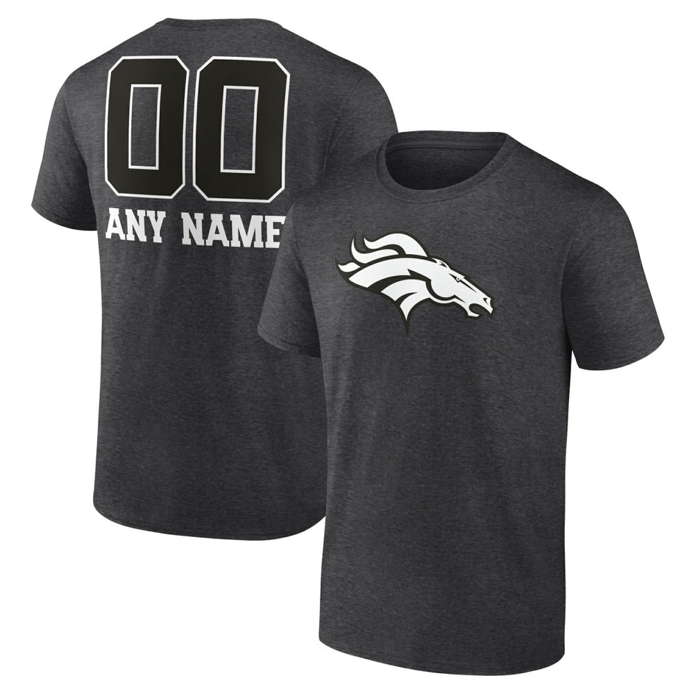 NFL Denver Broncos Personalized Name & Number Monochrome T-Shirt
