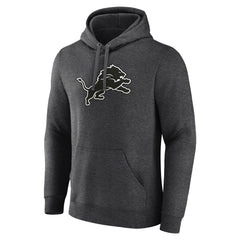 NFL Detroit Lions Personalized Name & Number Monochrome Pullover Hoodie