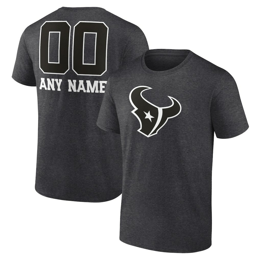 NFL Houston Texans Personalized Name & Number Monochrome T-Shirt