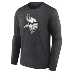 NFL Minnesota Vikings Personalized Name & Number Monochrome Long Sleeve T-Shirt